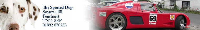 classic cars at the spotted dog pub kent